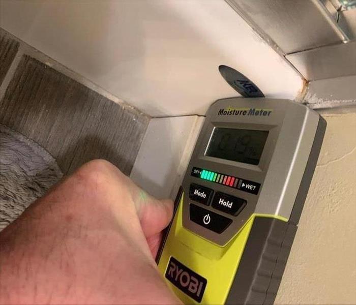 Employing the use of a moisture meter